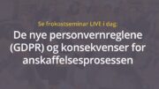 Anbud365: Få med deg i dag LIVE streaming av vårt frokostseminar kl. 09.00-11.30