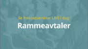 Anbud365: Anbud365-seminar om rammeavtaler i dag – følg oss på LIVE streaming!