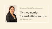 Anbud365: Nytt og nyttig fra anskaffelsesretten