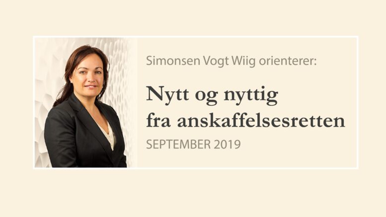 Anbud365: Nytt og nyttig fra anskaffelsesretten