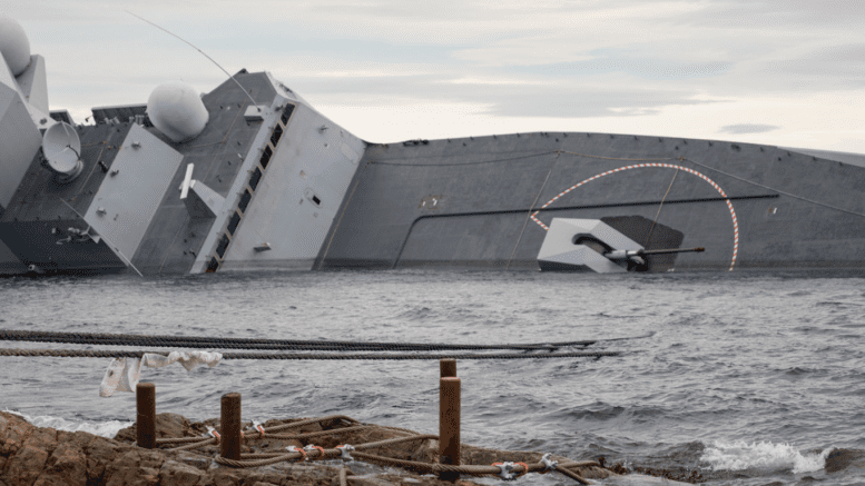 Anbud365: Hevingen av KNM Helge Ingstad – 14 timer før bergingsleverandør var på plass