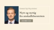Anbud365: Nytt og nyttig fra anskaffelsesretten -des2020