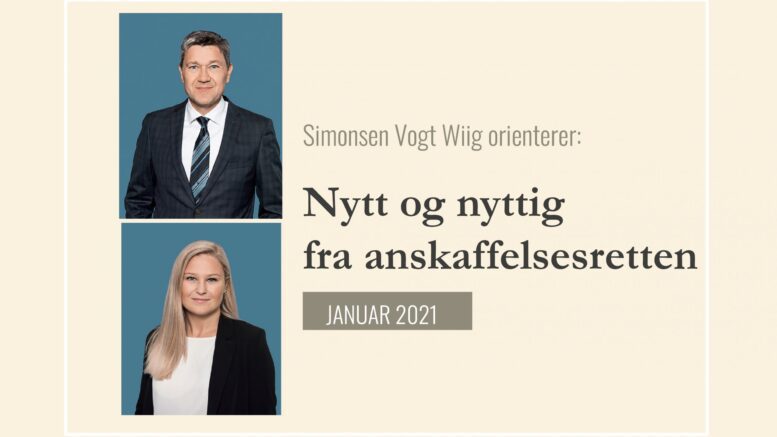 Anbud365: Nytt og Nyttig fra anskaffelsesretten - november 2020