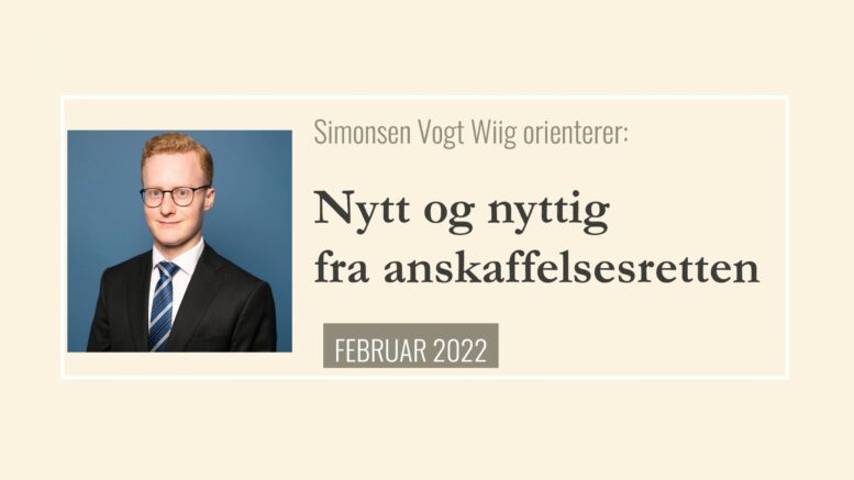 Anbud365: Nytt og nyttig fra anskaffelsesretten -feb2022