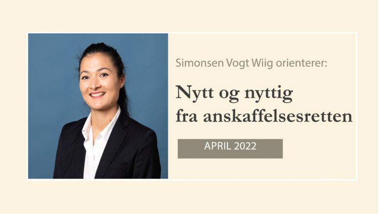 Anbud365: Nytt og nyttig - april 2022