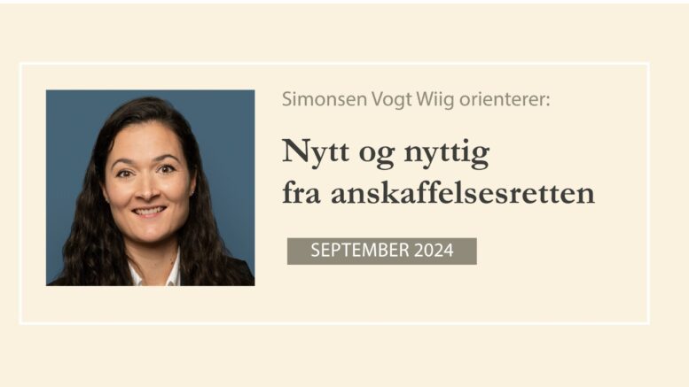 Anbud365 Nytt og nyttig fra anskaffelsesretten