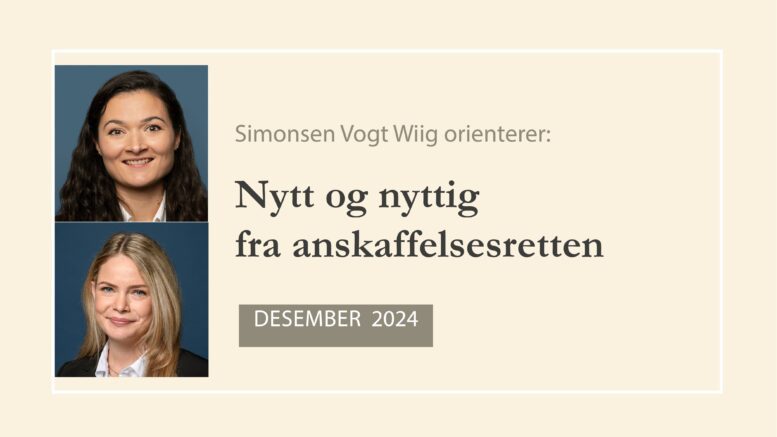 Anbud365: Nytt og nyttig desember 2024