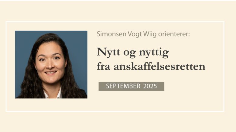 Anbud365: Nytt og nyttig fra anskaffelsesretten