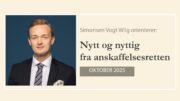 Anbud365: Nytt og nyttig fra anskaffelsesretten