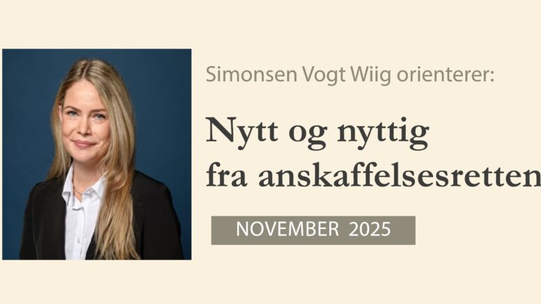 Anbud365: Nytt og nyttig fra anskaffelsesretten