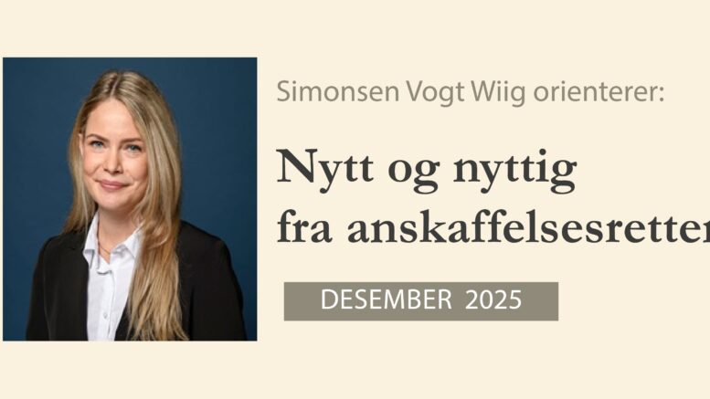 Anbud365: Nytt og nyttig desember 2025