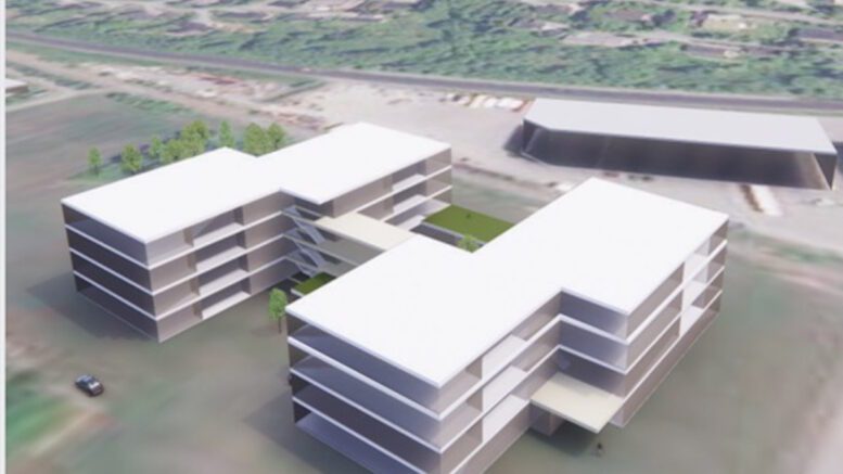 Åpent prosjekt: Nye Orkdal helsetun utvikles gjennom samspillsentreprise og konkurransepreget dialog, en modell som kan gi viktige erfaringer for andre offentlige oppdragsgivere. Denne konseptskissen er utarbeidet av Norconsult i en tidlig fase. Orkland kommune understreker at det ferdige helsetunet kan få en annen utforming.